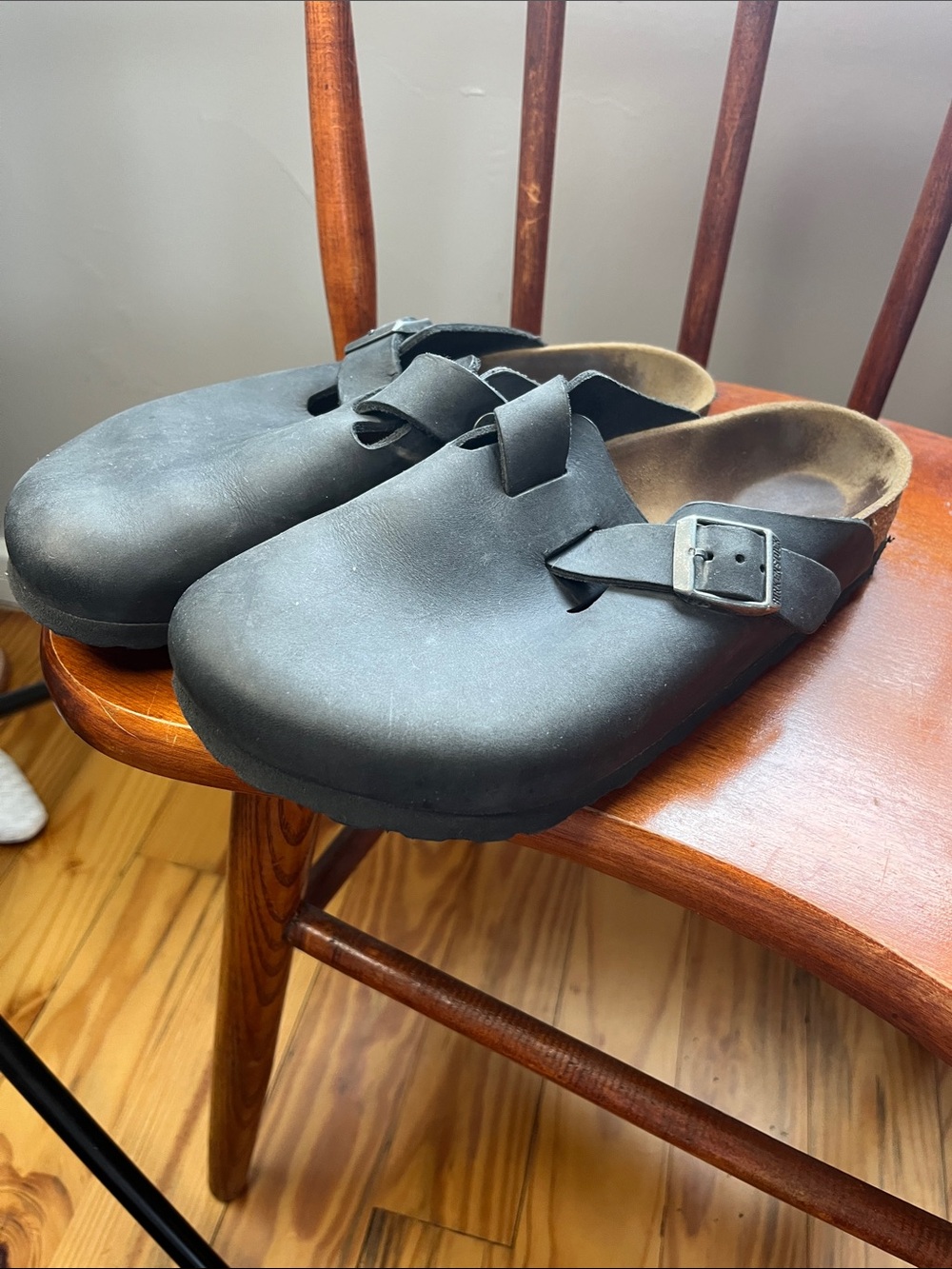 Birkenstock Boston Clogs in Black Oiled Leather, women’s size 38 - Picture 14 of 14